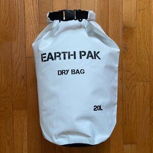 EARTH PAK WATERPROOF WET DRY BAG WHITE 20L